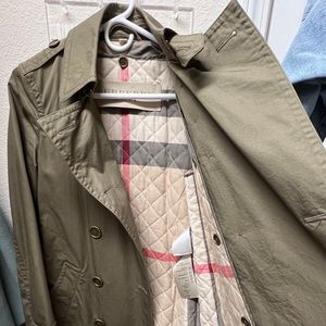 Burberry Cotton Trench Coat with Belt Removable Vest Size UK 8 US6 ITA 40